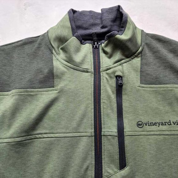 New men's M L XL Vineyard Vines On the go Shep Shirt pullover in Barrack green - Picture 2 of 8